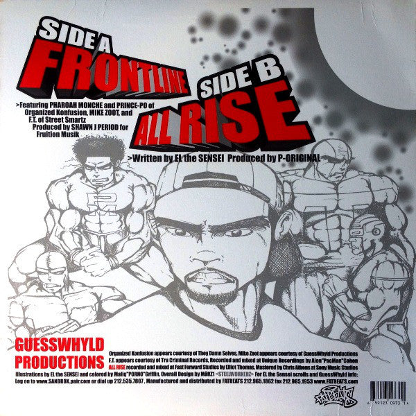 El Da Sensei : Frontline B/W All Rise (12")