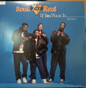 Soul For Real : If You Want It (12", Single)