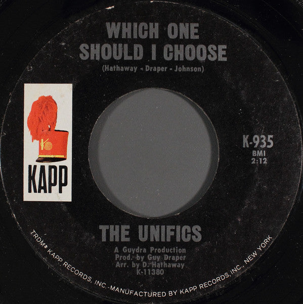 The Unifics : Court Of Love / Which One Should I Choose (7", Single, Pit)