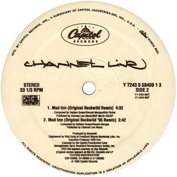 Channel Live : Reprogram / Mad Izm (Remix) (12")