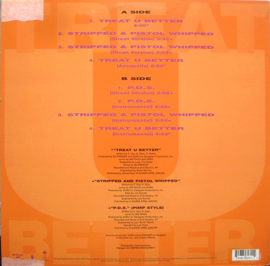 Big Shug : Treat U Better (12")