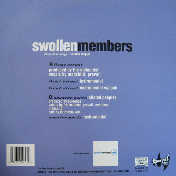 Swollen Members Featuring Dilated Peoples : Front Street / Counter Parts (12")