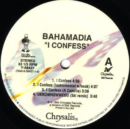 Bahamadia : I Confess (12")