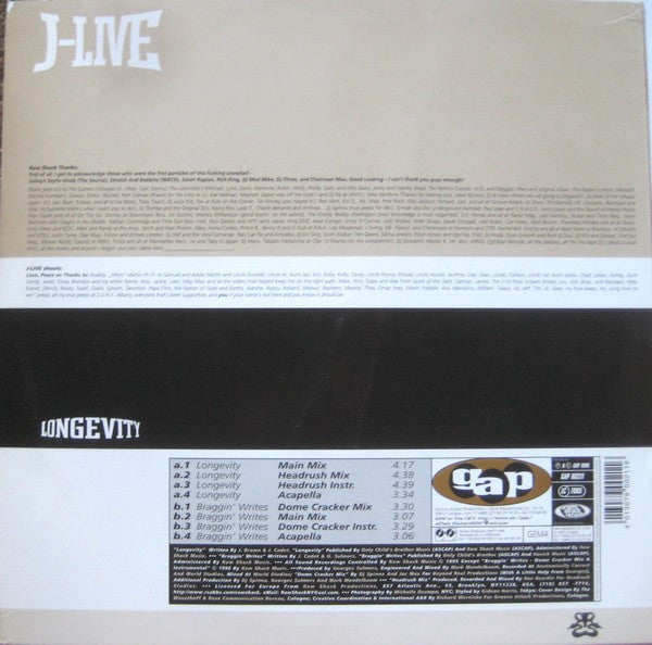 J-Live : Longevity (12")
