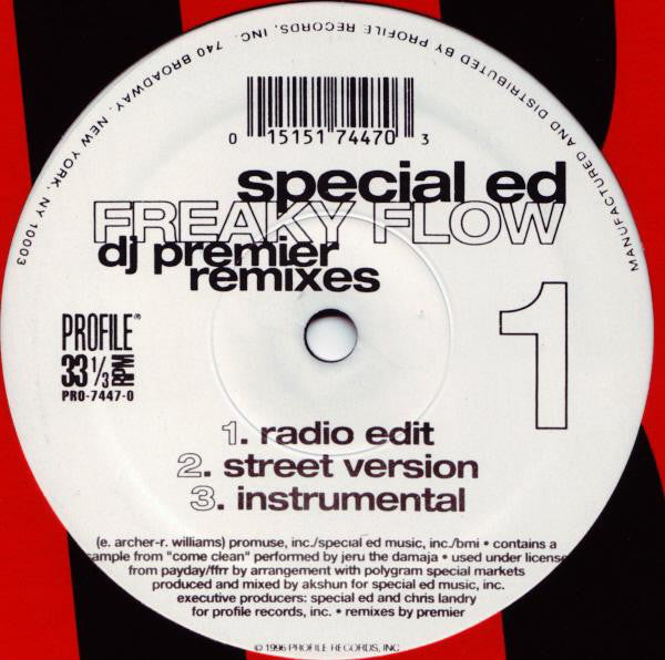 Special Ed : Freaky Flow (12")