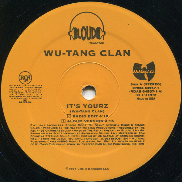 Wu-Tang Clan : It's Yourz (12")