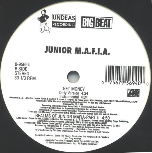Junior M.A.F.I.A. Featuring Aaliyah : I Need You Tonight (12", Maxi)