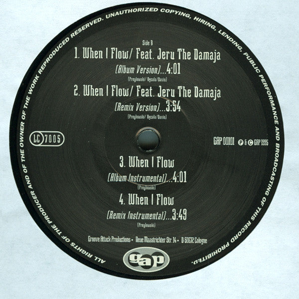 Walkin' Large : Reachin' (For My People...) / When I Flow (12")