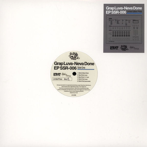Grap Luva : Neva Done EP (12", EP, Ltd, Num)