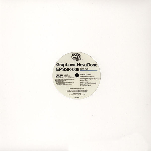 Grap Luva : Neva Done EP (12", EP, Ltd, Num)