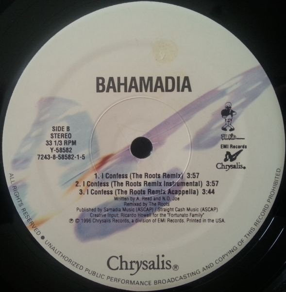 Bahamadia : I Confess (Remix) (12")