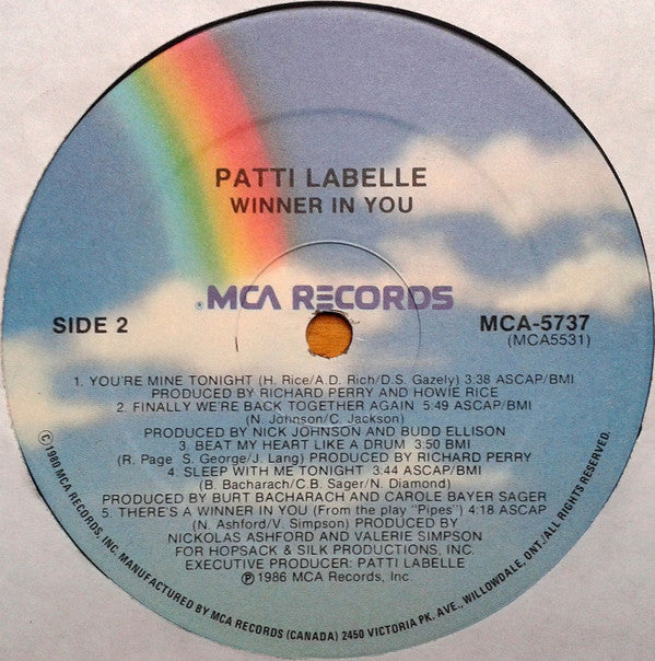 Patti LaBelle : Winner In You (LP, Album)