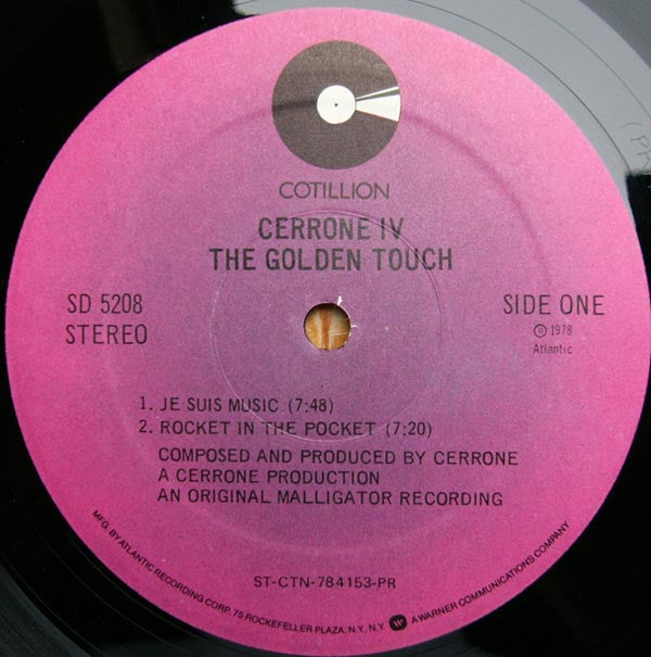 Cerrone : Cerrone IV - The Golden Touch (LP, Album, PR )