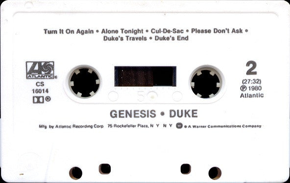 Genesis : Duke (Cass, Album)