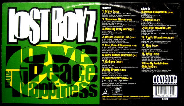 Lost Boyz : Love, Peace And Nappiness (LP, Album)