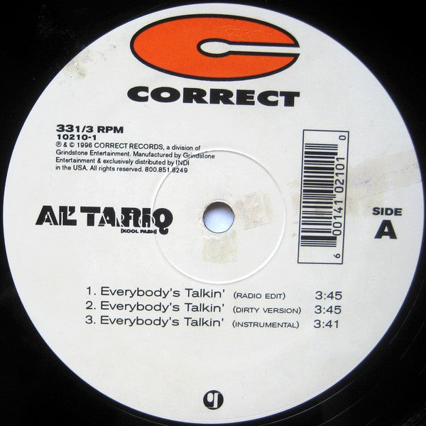 Al' Tariq : Everybody's Talkin' / Crime Pays (12")