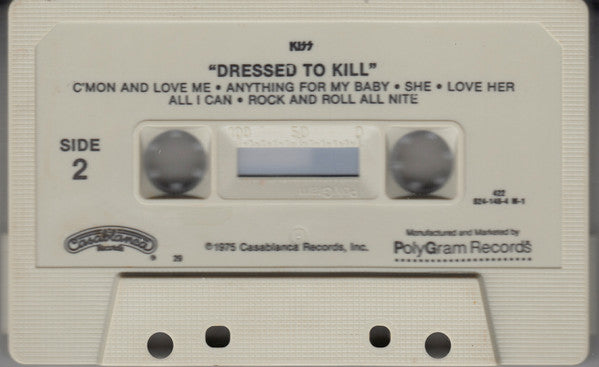 Kiss : Dressed To Kill (Cass, Album, RE)