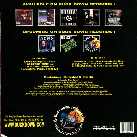 Black Moon : Worldwind (Remix) (12")