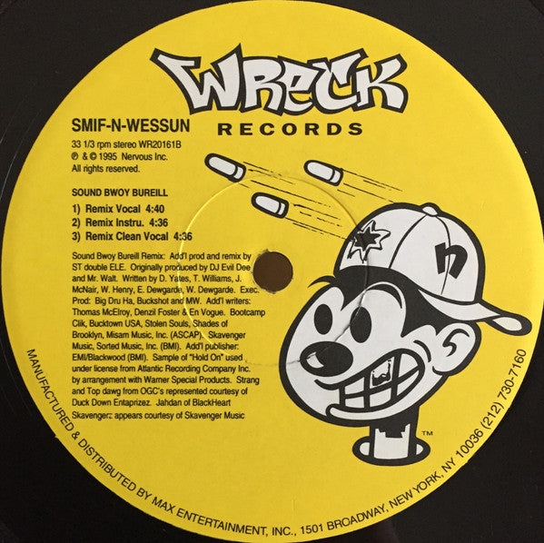 Buy Smif-N-Wessun : Wrekonize / Sound Bwoy Bureill (Remixes) (12