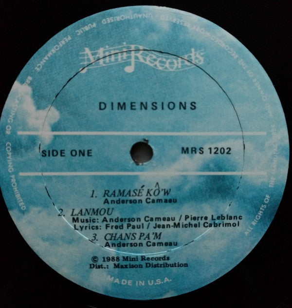 Dimension (13) : Lanmou (LP, Album)