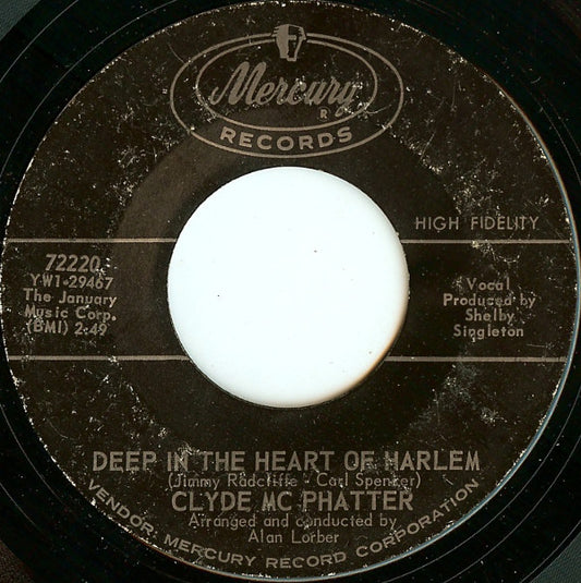 Clyde McPhatter : Deep In The Heart Of Harlem / Happy Good Times (7")