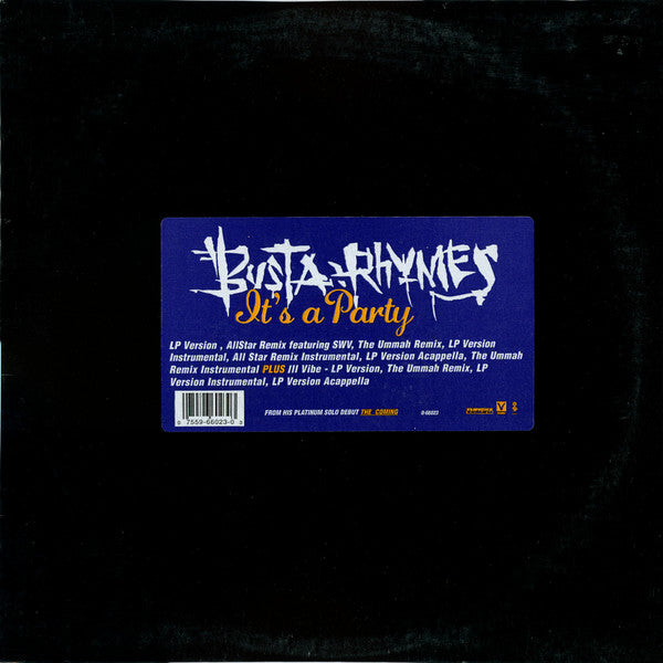 Busta Rhymes : It's A Party (12", Single)