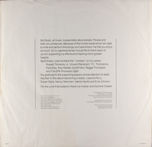 Tyrone Brunson : Fresh (LP, Album)