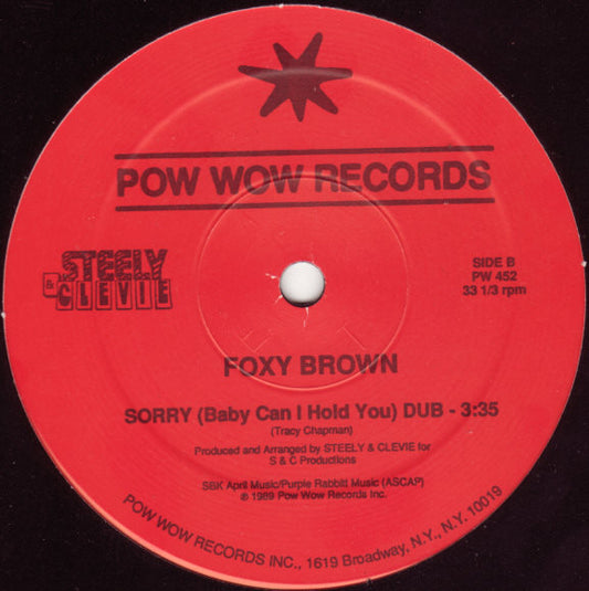Foxy Brown (2) : Sorry (Baby Can I Hold You) (12")