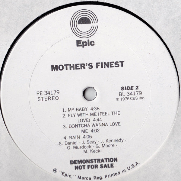 Mother's Finest : Mother's Finest (LP, Album, Promo)