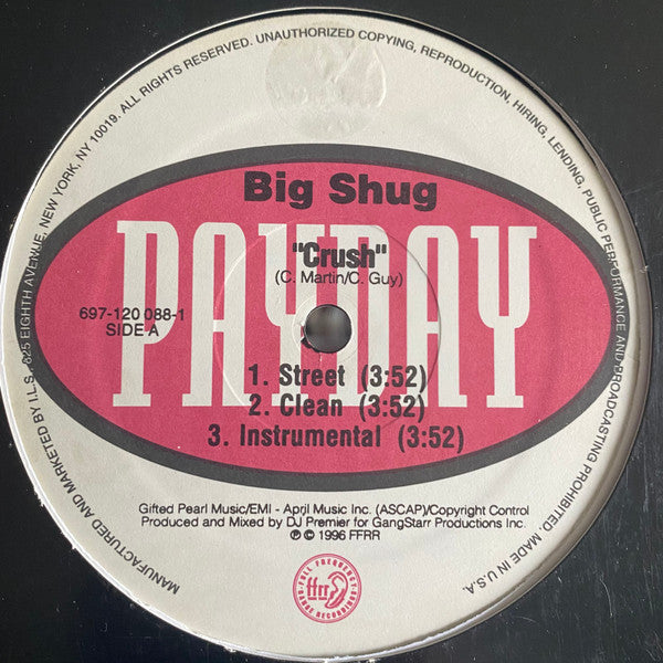 Big Shug : Crush (12")