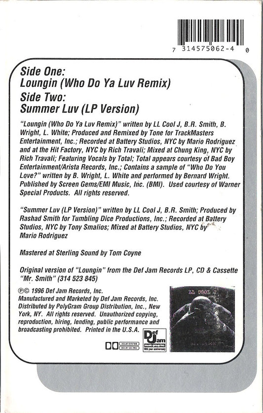 LL Cool J : Loungin (Cass, Single)