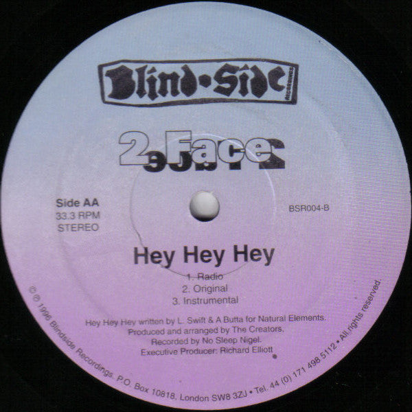 2 Face (3) : NYC / Hey Hey Hey (12")