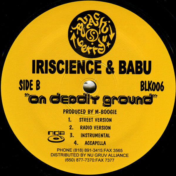 Psycho (8) & Rip One Vs Rakaa-Iriscience & Babu : On Deadly Ground (12")