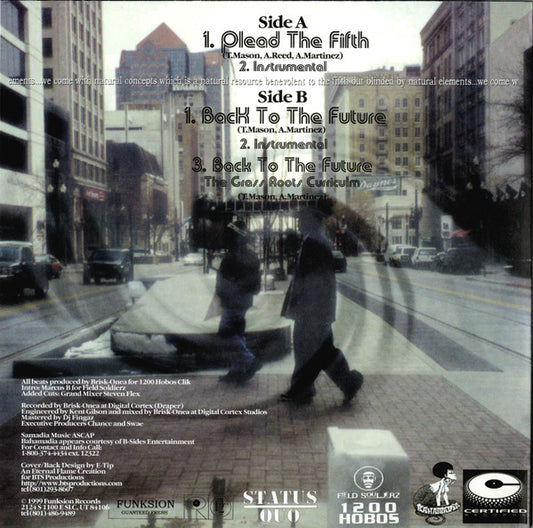 Status Quo (2) : Plead The Fifth / Back To The Future (12")