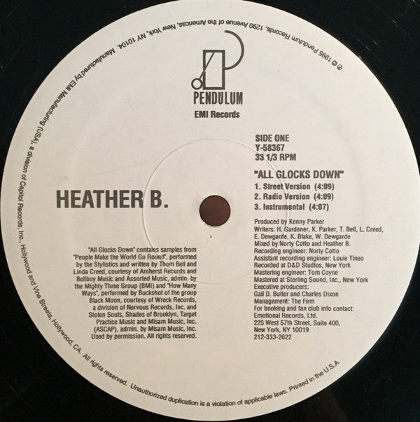 Heather B. : All Glocks Down (12")