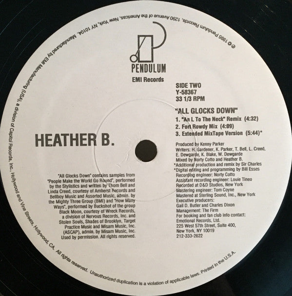 Heather B. : All Glocks Down (12")