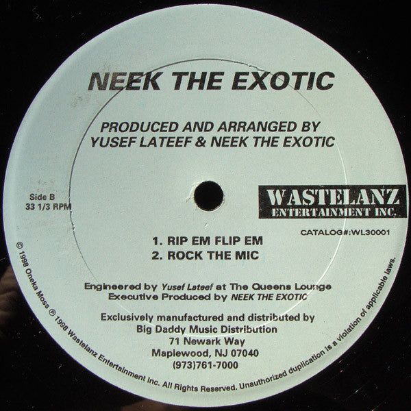 Neek The Exotic : Exotic's Raw (12")