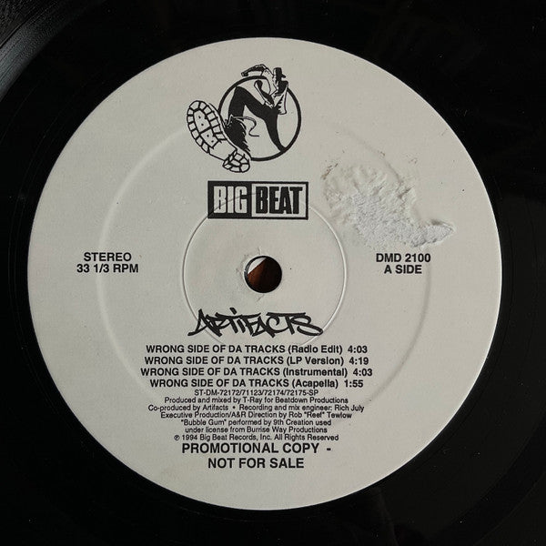 Artifacts : Wrong Side Of Da Tracks (12", Promo)