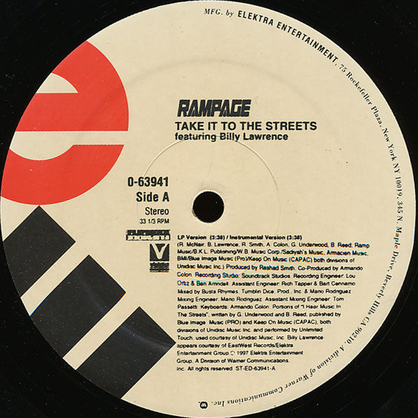 Rampage (2) : Take It To The Streets / Wild For Da Night (12")
