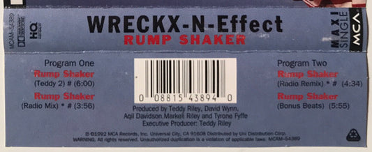 Wrecks-N-Effect : Rump Shaker (Cass, Maxi, Dol)