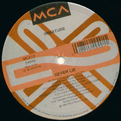 Immature : Constantly / Never Lie (The Remixes) (12")