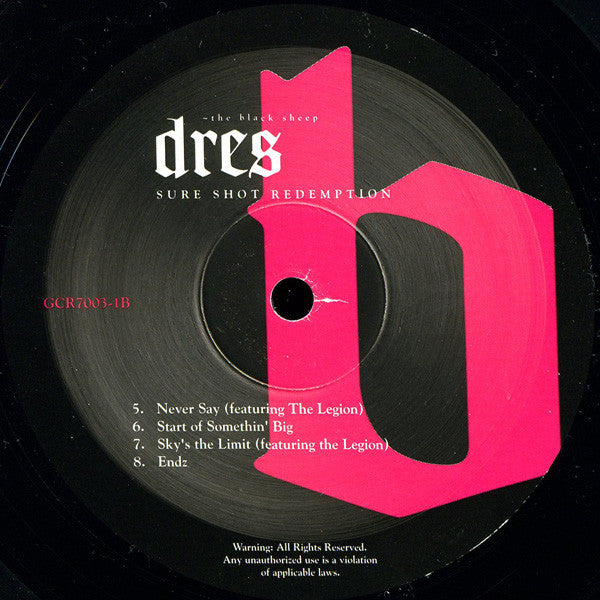 Dres : Sure Shot Redemption (2xLP, Album)