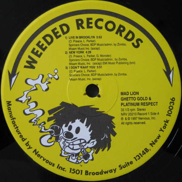 Mad Lion : Ghetto Gold & Platinum Respect (2xLP, Album)