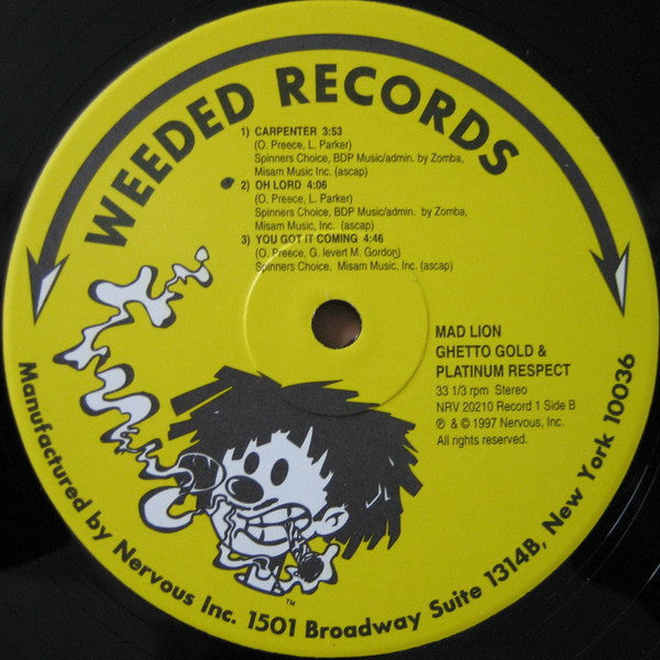 Mad Lion : Ghetto Gold & Platinum Respect (2xLP, Album)