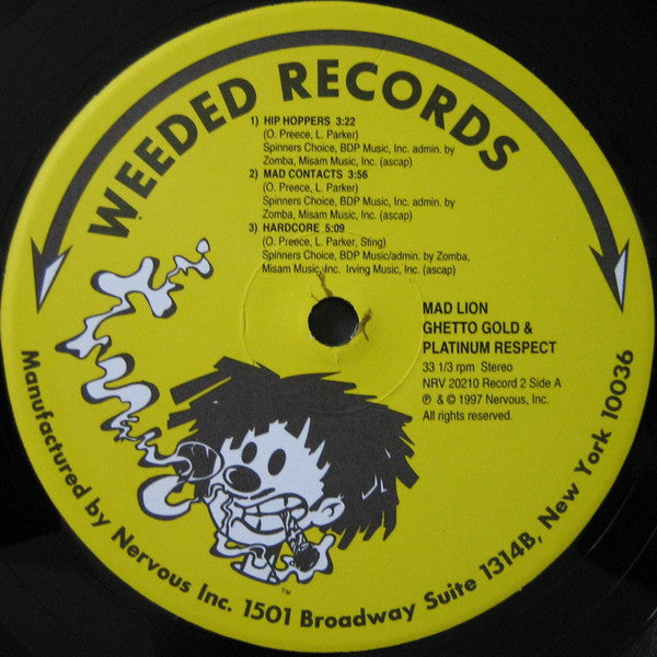 Mad Lion : Ghetto Gold & Platinum Respect (2xLP, Album)