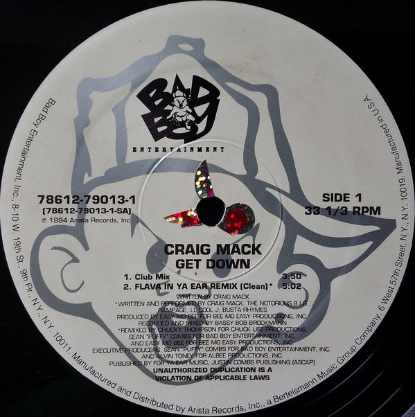 Craig Mack : Get Down (12")