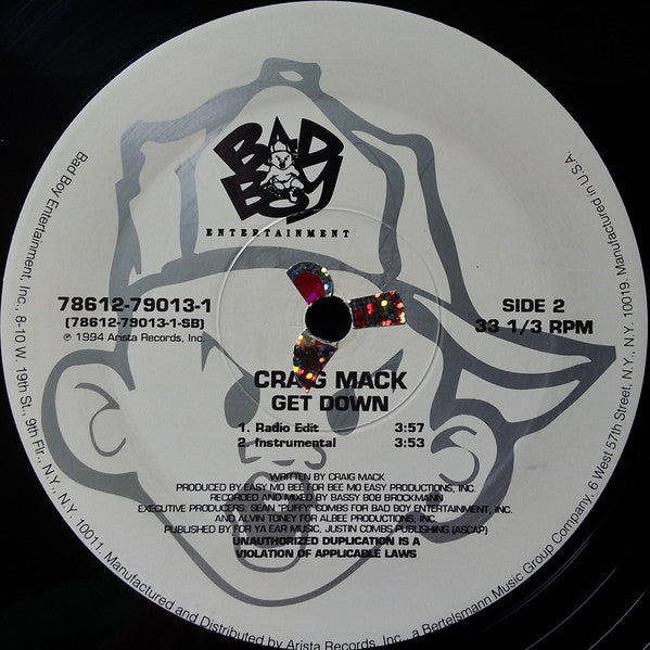 Craig Mack : Get Down (12")