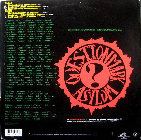 Questionmark Asylum : Hey Lookaway (12")
