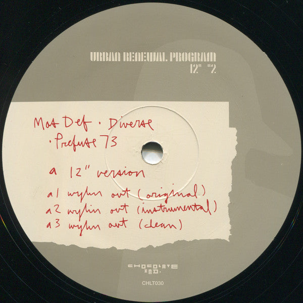 Mos Def • Diverse • Prefuse 73 : Wylin Out (12")