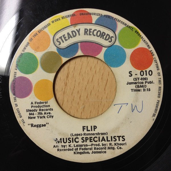 Music Specialists* : Dynamic Pressure / Flip (7")